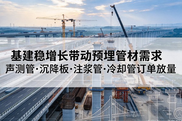 黄州基建稳增长带动预埋监测管材需求，声测管、沉降板、注浆管订单持续放量